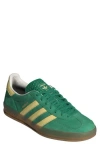Adidas Originals Gazelle Indoor Sneakers In Green/yellow/gum