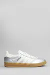 Adidas Originals Metallic Logo Sneakers Padded Ankle In Silver