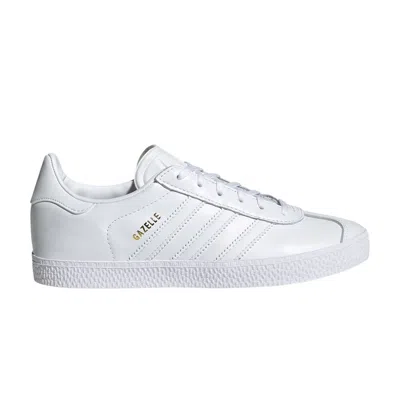 Pre-owned Adidas Originals Adidas Gazelle J 'triple White' | Kid's Size 6