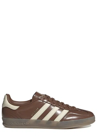 Adidas Originals Adidas Gazelle Leather Sneakers In Brown