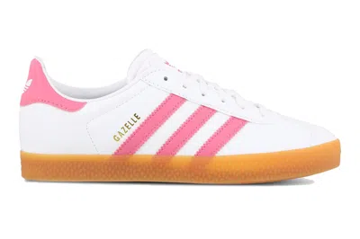 Pre-owned Adidas Originals Adidas Gazelle Pink (gs) In White/pink/brown