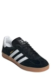 Adidas Originals Adidas Gazelle Sneaker In Black/court Green/white