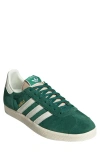 Adidas Originals Adidas Gazelle Sneaker In Dark Green/cream White