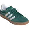 Adidas Originals Adidas Gazelle Sneaker In Green/ftwr White/gum 2