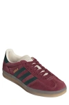 Adidas Originals Indoor Suede Sneaker Gazelle Translucent Rubber In Shadow Red/green/white