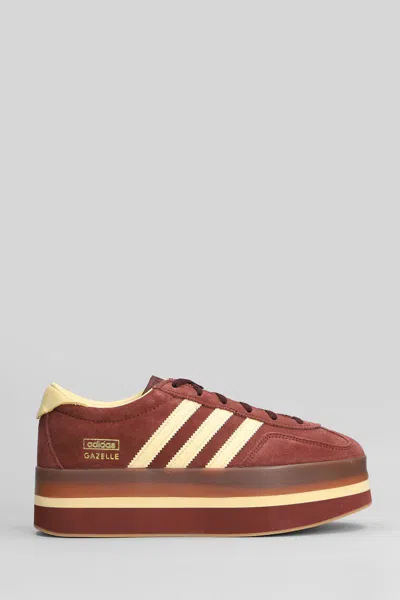 Adidas Originals Adidas Gazelle Stack Sneakers In Animal Print