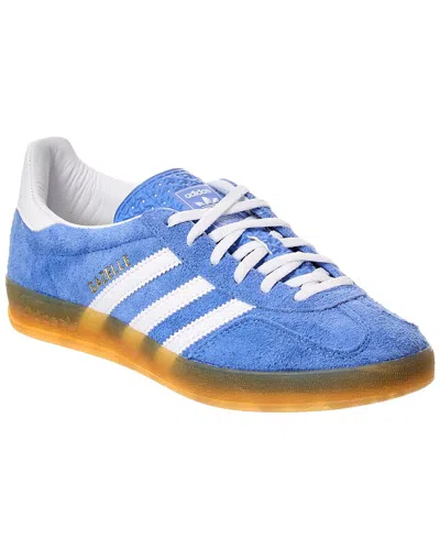 Adidas Originals Gazelle Indoor Sneakers In Cyan Suede In Multi