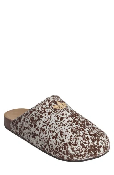 Adidas Originals Adimule Splatter-print Mules In Neutral