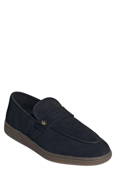 Adidas Originals Adidas Gender Inclusive Handball Spezial Loafer In Core Black/core Black/gum