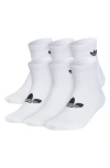 ADIDAS ORIGINALS ADIDAS GENDER INCLUSIVE ORIGINALS SUPERLIT ASSORTED 6-PACK QUARTER SOCKS