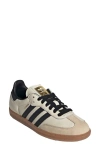 Adidas Originals Leather Low-top Sneakers Gum-rubber Sole In Orange