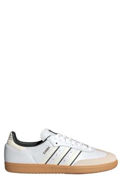 Adidas Originals Adidas Gender Inclusive Samba Og Sneaker In White/ Off White/ Black