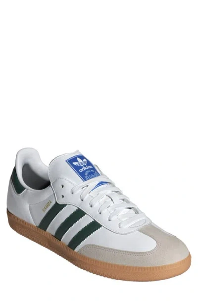 Adidas Originals Gender Inclusive Samba Og Sneaker In White/collegiate Green/gum