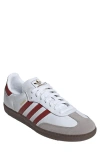 Adidas Originals Adidas Gender Inclusive Samba Og Sneaker In White/ruby/clear Granite