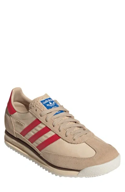 Adidas Originals Adidas Gender Inclusive Sl 72 Rs Sneaker In Beige/pure Ruby/sand