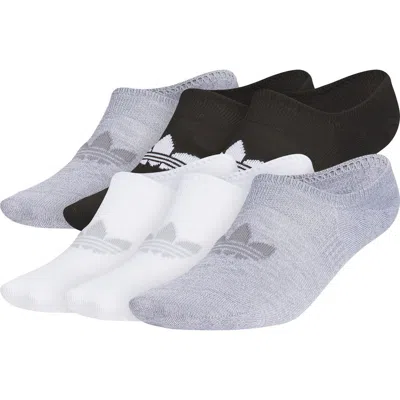 Adidas Originals Adidas Gender Inclusive Superlite Assorted 6-pack Super No-show Socks In Black/white/grey