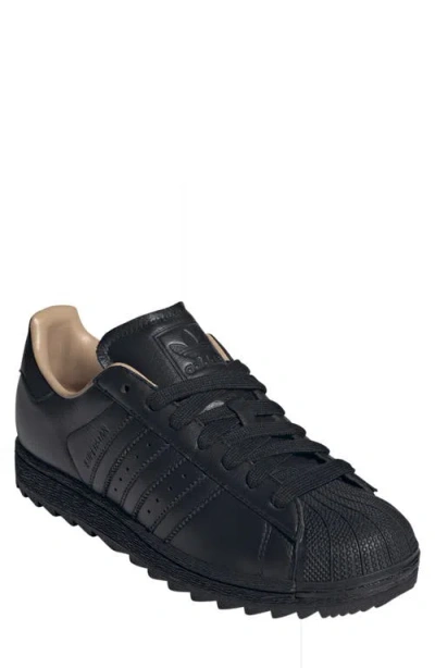 Adidas Originals Adidas Gender Inclusive Superstar Ii Ripple Sneaker In Black/black/sandstone