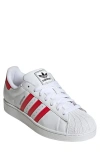 Adidas Originals Adidas Gender Inclusive Superstar Ii Sneaker In White/better Scarlet/black