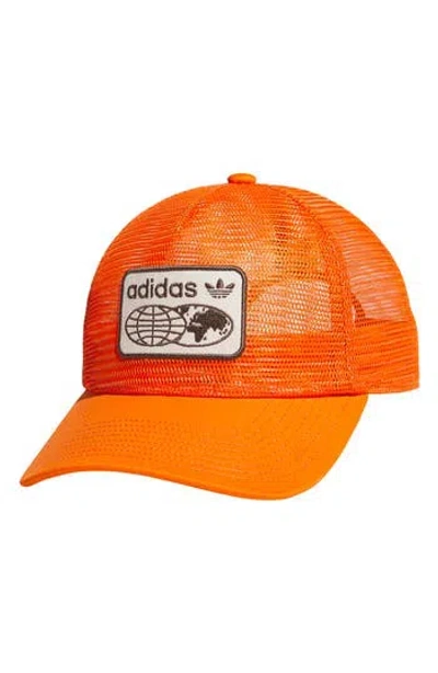 Adidas Originals Adidas Gender Inclusive Worldwide Patch Mesh Trucker Cap In Neutral