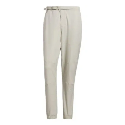 Adidas Originals Adidas Golf Sports Solid Color Loose Bundle Feet Long Pants Bauxite Brown In Neutral
