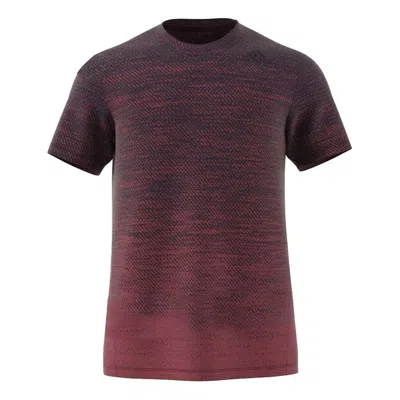Adidas Originals Adidas Gradient Tee Sports Round Neck Short Sleeve Red In Brown