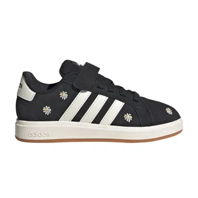 Pre-owned Adidas Originals Adidas Grand Court 00s Little Kid 'core Black Off White' | Kid's Size 10.5