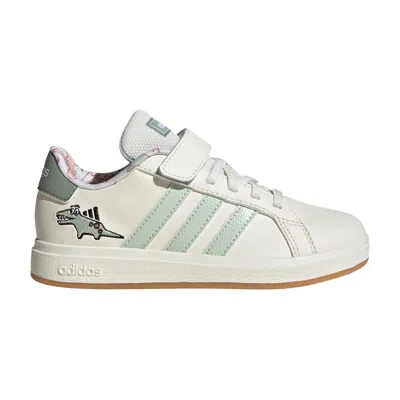 Pre-owned Adidas Originals Adidas Grand Court 2.0 C 'dino' | Cream | Kid's Size 1.5 In White