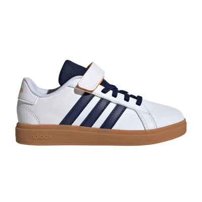 Pre-owned Adidas Originals Adidas Grand Court 2.0 C 'white Dark Blue Gum' | Kid's Size 2