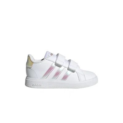 Pre-owned Adidas Originals Adidas Grand Court 2.0 I 'white Iridescent' | Infant Size 9.5