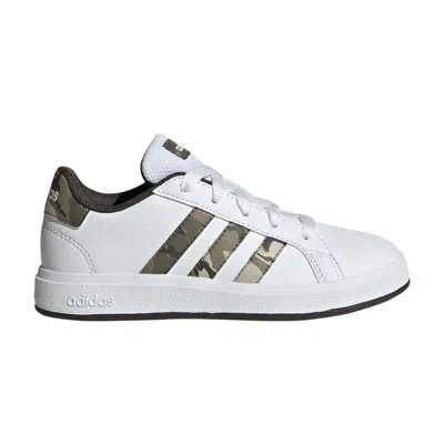 Pre-owned Adidas Originals Adidas Grand Court 2.0 K 'olive Camo' | White | Kid's Size 7