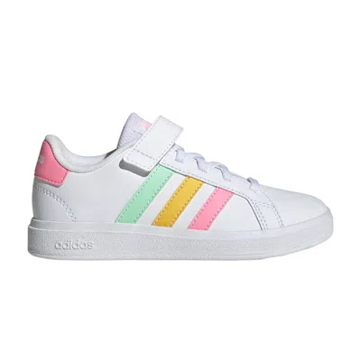 Pre-owned Adidas Originals Adidas Grand Court 2.0 Little Kid 'white Multi-color' | Kid's Size 10.5
