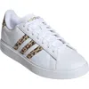 Adidas Originals Grand Court 2.0 Sneaker In White/beige/matte Gold