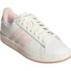 Adidas Originals Adidas Grand Court 2.0 Sneaker In White/quartz/green Met.