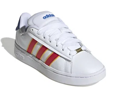 Adidas Originals Grand Court Alpha 00s Striped Sneakers In White
