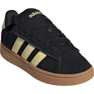 Adidas Originals Adidas Grand Court Alpha Sneaker In Black/yellow/gum 3