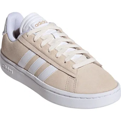 Adidas Originals Women's Grand Court Alpha Cloudfoam Lifestyle Comfort Casual Sneakers From Finish Line In Wonder White,white,magic