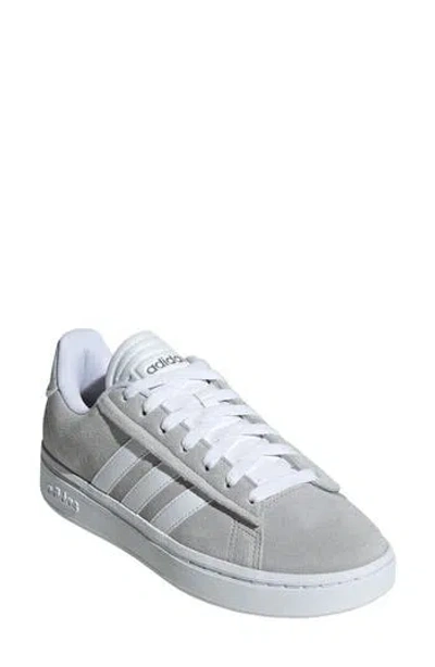 Adidas Originals Adidas Grand Court Alpha Tennis Sport Sneaker In Grey/white/silver Metallic