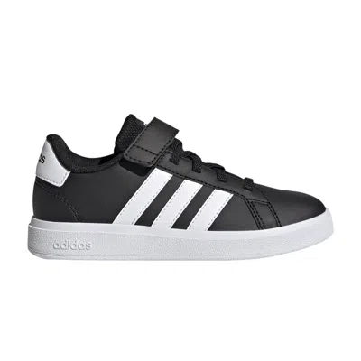 Pre-owned Adidas Originals Adidas Grand Court J 'black White' | Kid's Size 3