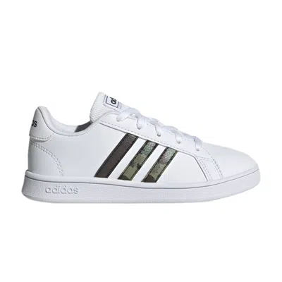 Pre-owned Adidas Originals Adidas Grand Court J 'camouflage' | White | Kid's Size 3.5