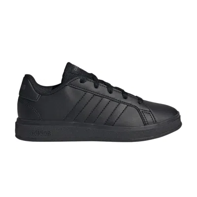 Pre-owned Adidas Originals Adidas Grand Court Lace-up K 'black Grey' | Kid's Size 11.5
