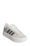 Adidas Originals Adidas Grand Platform Sneaker In Off White/carbon/matte Gold