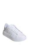 Adidas Originals Adidas Grand Platform Sneaker In White/white/crystal White