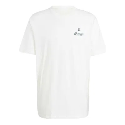Adidas Originals Adidas Graphic Fire Trefoil T-shirt Asia Sizing 'beige' In White