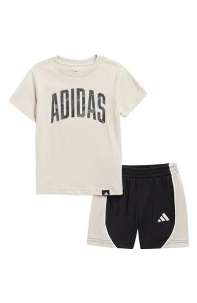 Adidas Originals Babies' Adidas Graphic T-shirt & Mesh Shorts Set In Multi