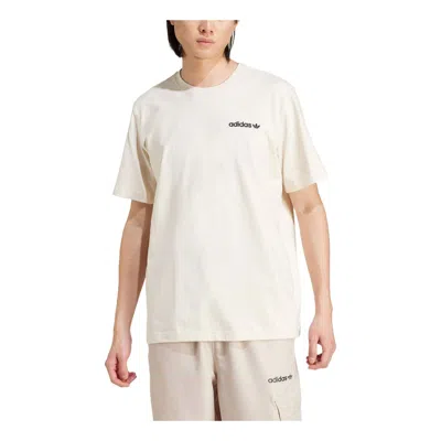 Adidas Originals Adidas Graphic T-shirt Asia Sizing 'beige' In White