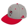 ADIDAS ORIGINALS ADIDAS GRAY NC STATE WOLFPACK ON-FIELD BASEBALL FITTED HAT
