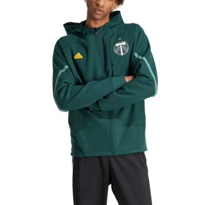 Adidas Originals Adidas Green Portland Timbers 2024 Anthem Travel Full-zip Jacket