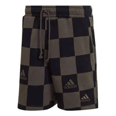 Adidas Originals Adidas Grid Casual Sports Shorts Couple Style Brown Black