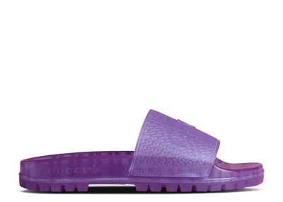 Adidas Originals Adidas Gucci X Adidas Wmns Adilette Slide Sandal 'transparent Purple'