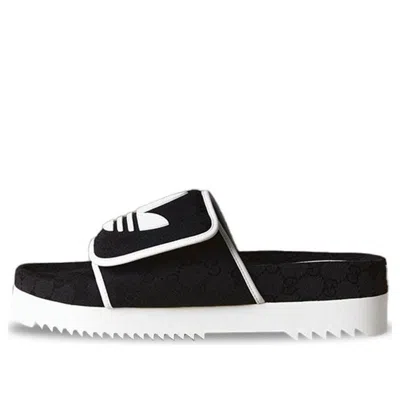 Adidas Originals Adidas Gucci X Slide Sandal 'black Gg Monogram'